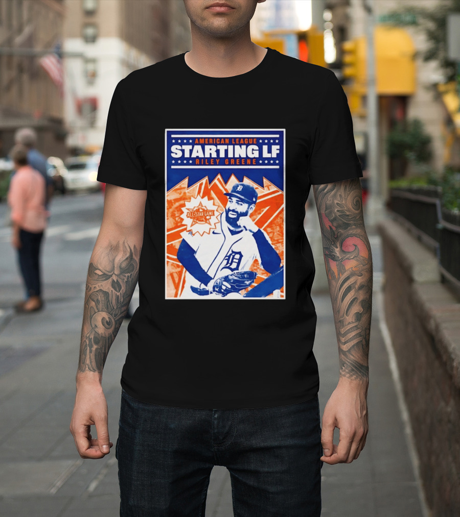 American League Starting LF Riley Greene 2024 All Star Game T-Shirt