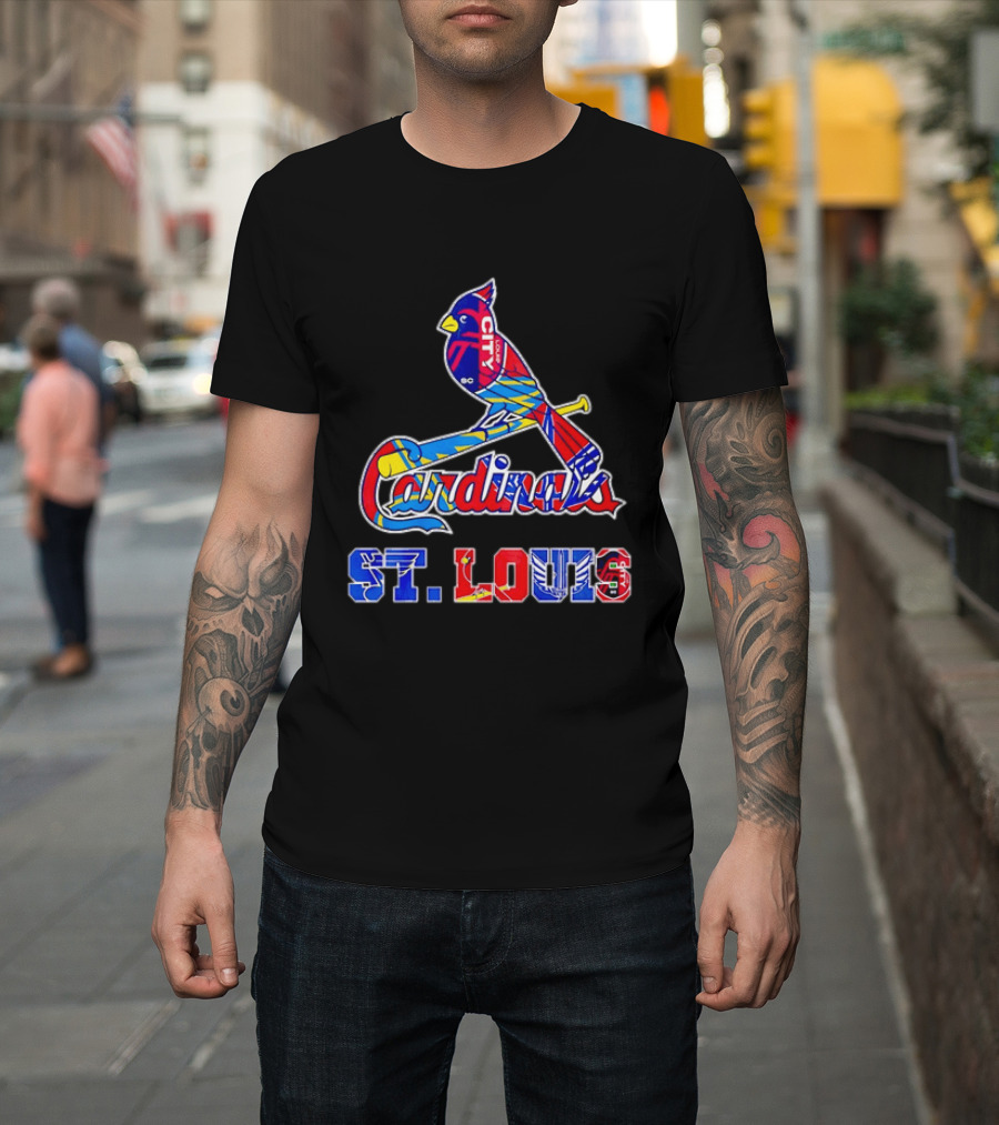 St Louis Cardinals City SC Soccer Baseball T-Shirt
