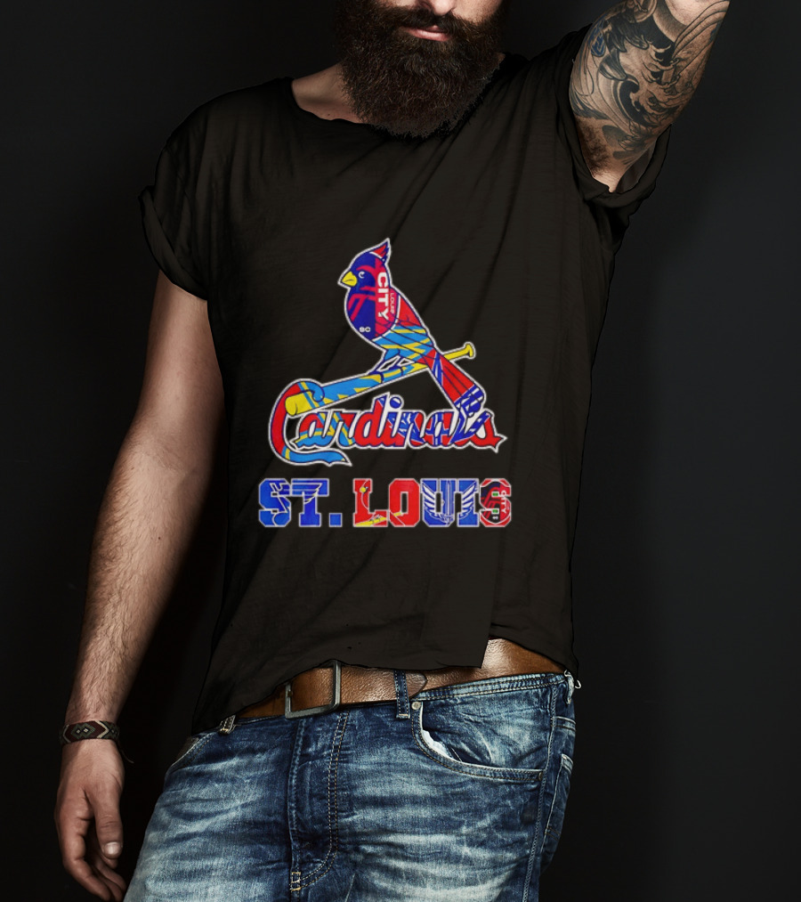 St Louis Cardinals City SC Soccer Baseball T-Shirt