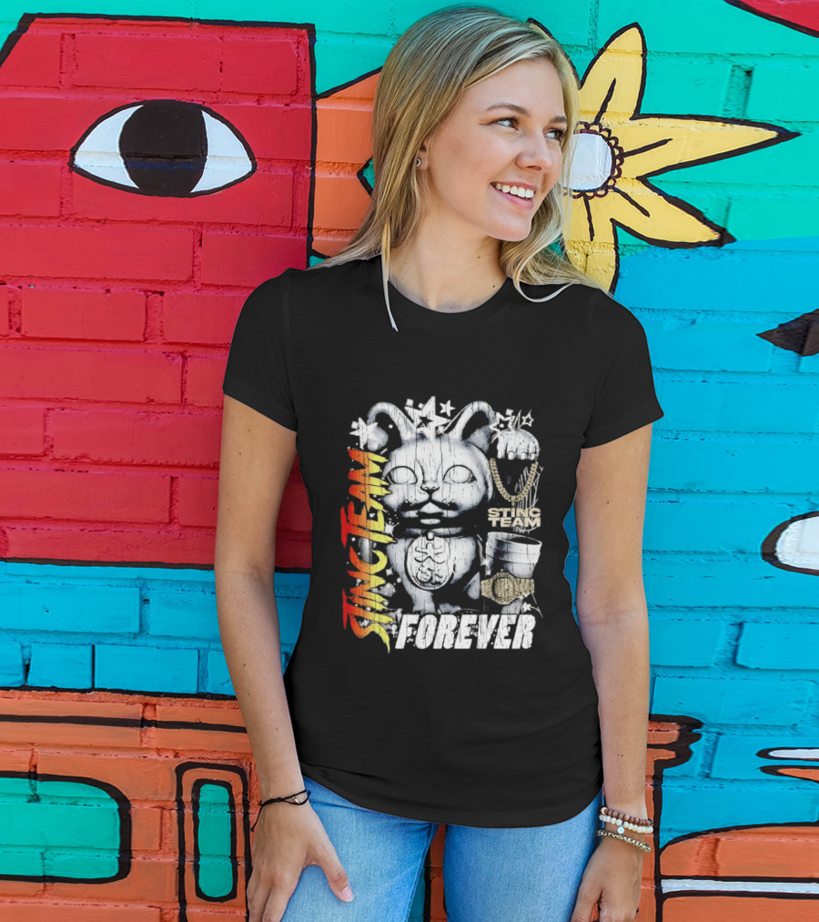 Stinc Team Forever Lucky Cat Bootleg Stinc Team Forever T-Shirt