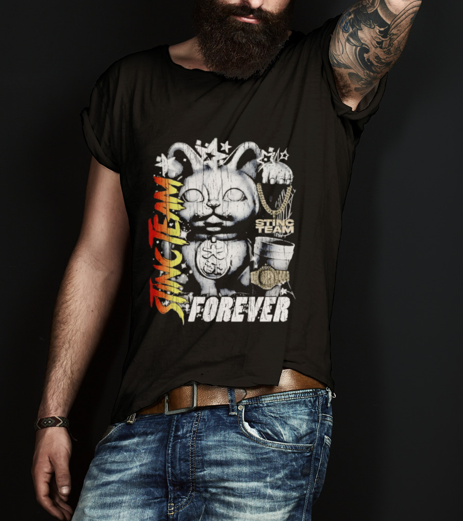 Stinc Team Forever Lucky Cat Bootleg Stinc Team Forever T-Shirt