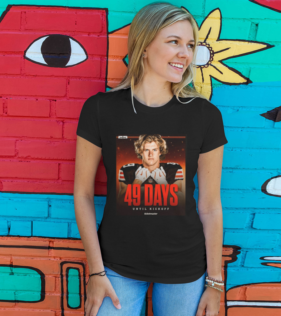 49 Days Until Kickoff NFL Countdown Ticketmaster Promotion T-Shirt
