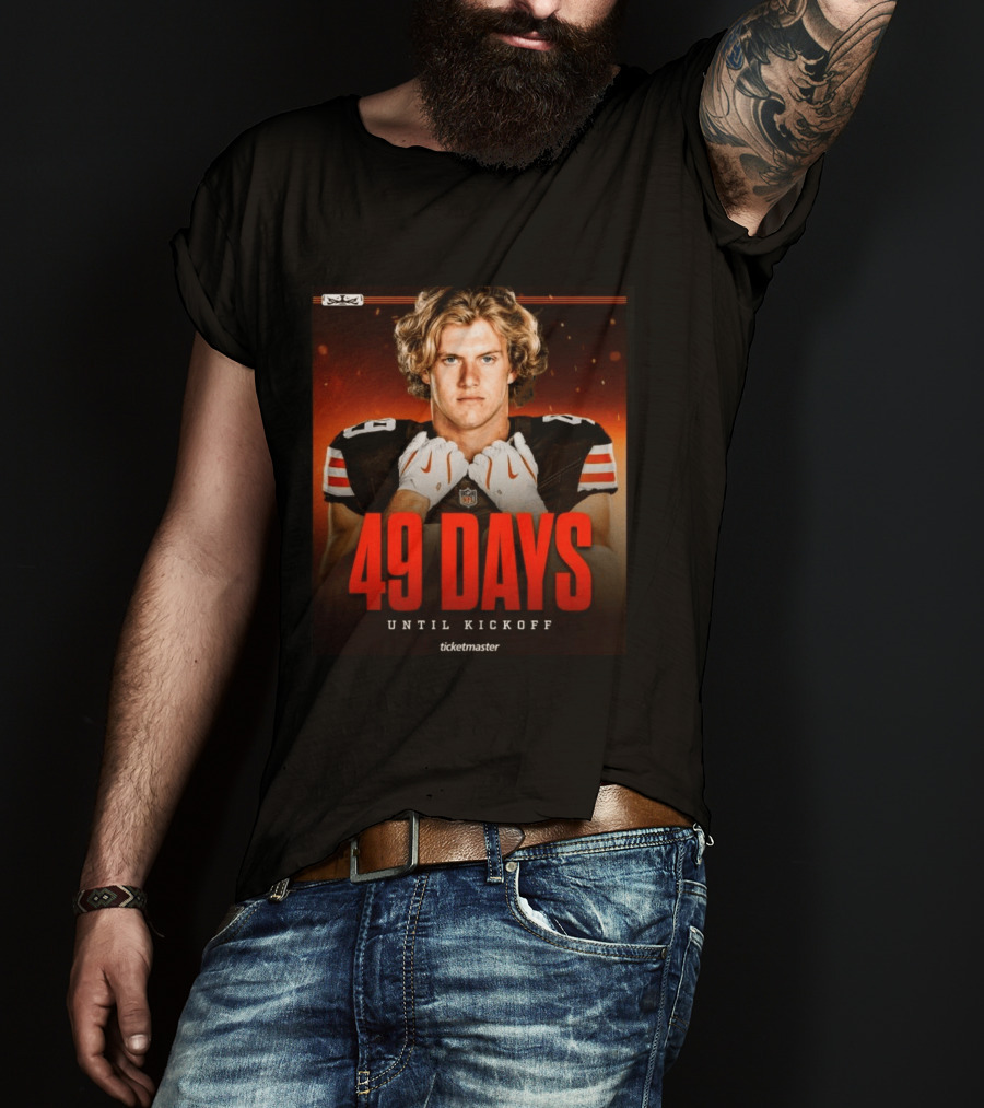 49 Days Until Kickoff NFL Countdown Ticketmaster Promotion T-Shirt
