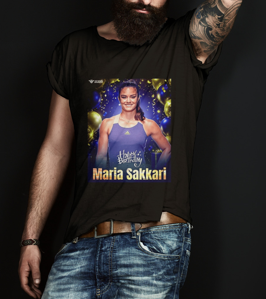 Happy Birthday Maria Sakkari Tennis Insider Celebration T-Shirt