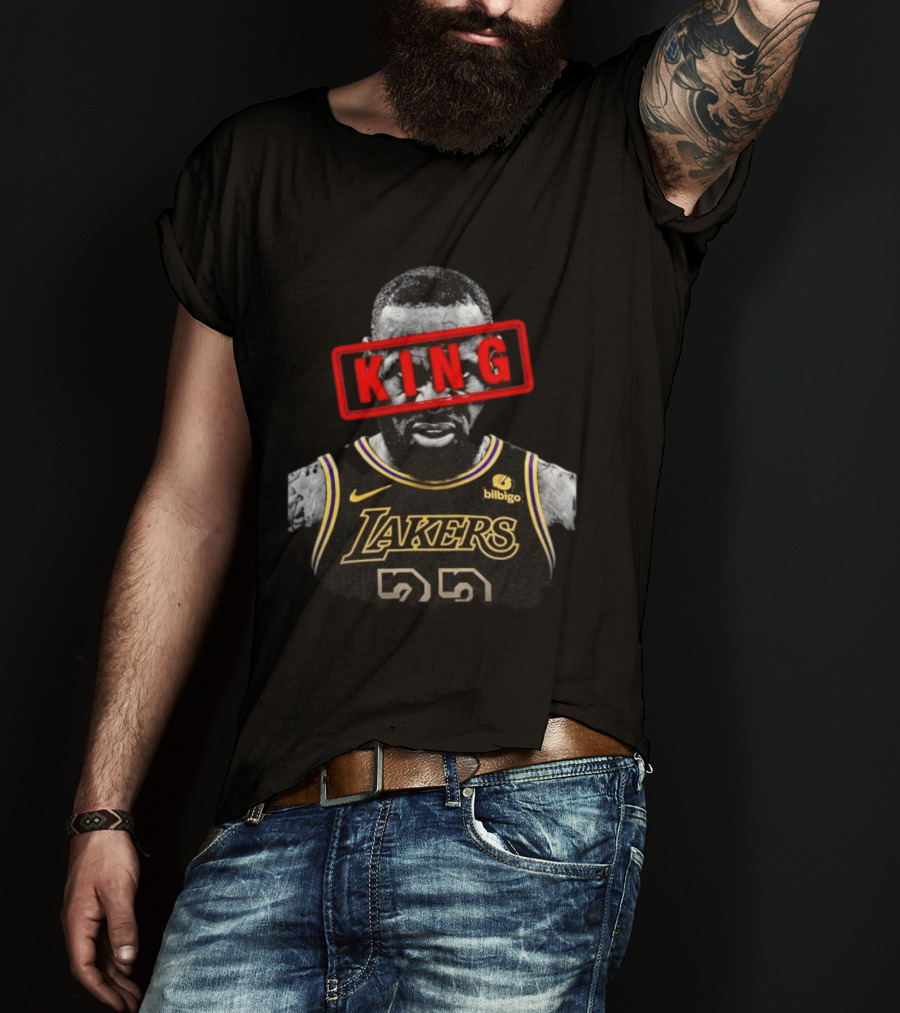 LeBron James Los Angeles Lakers 23 KING Iconic Basketball Legend T-Shirt