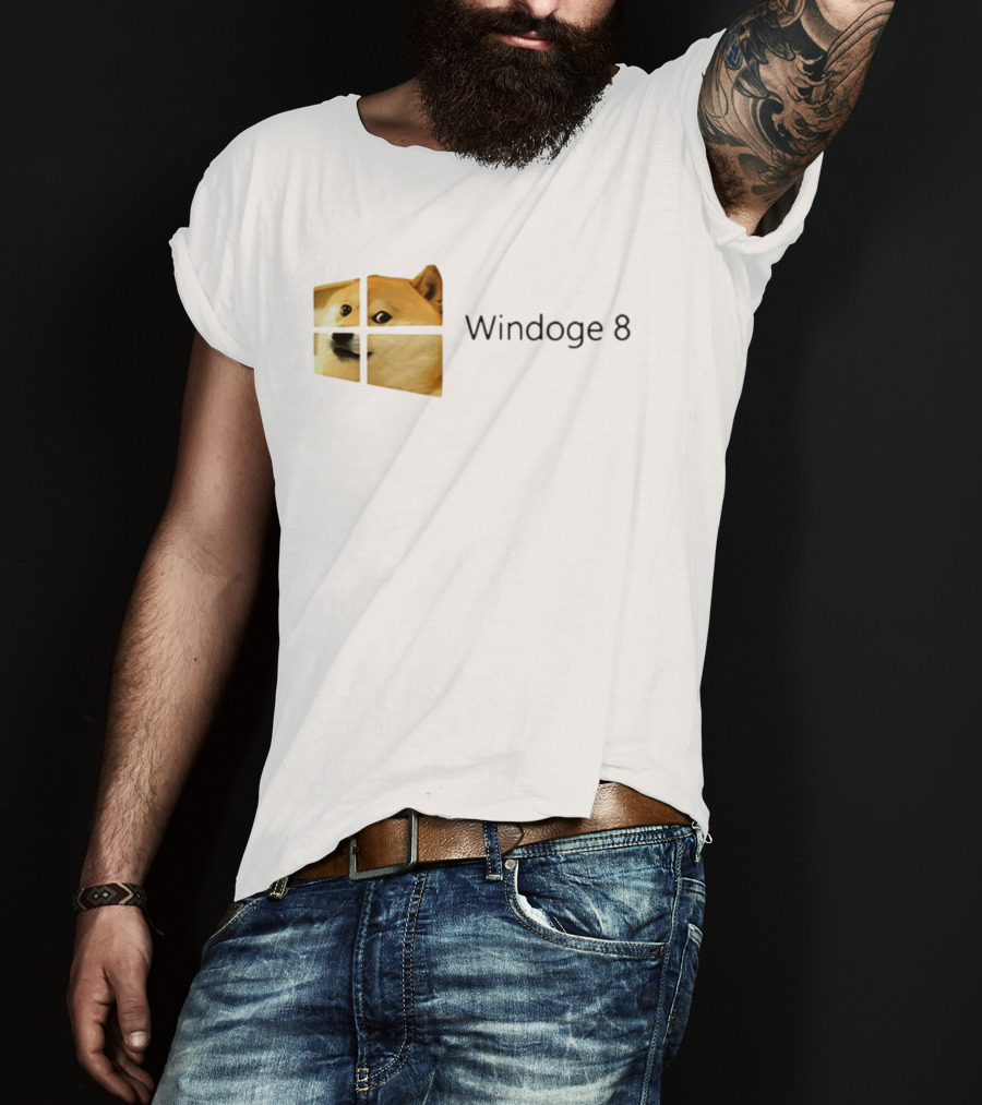 Doge Meme Windoge 8 Windows T-Shirt
