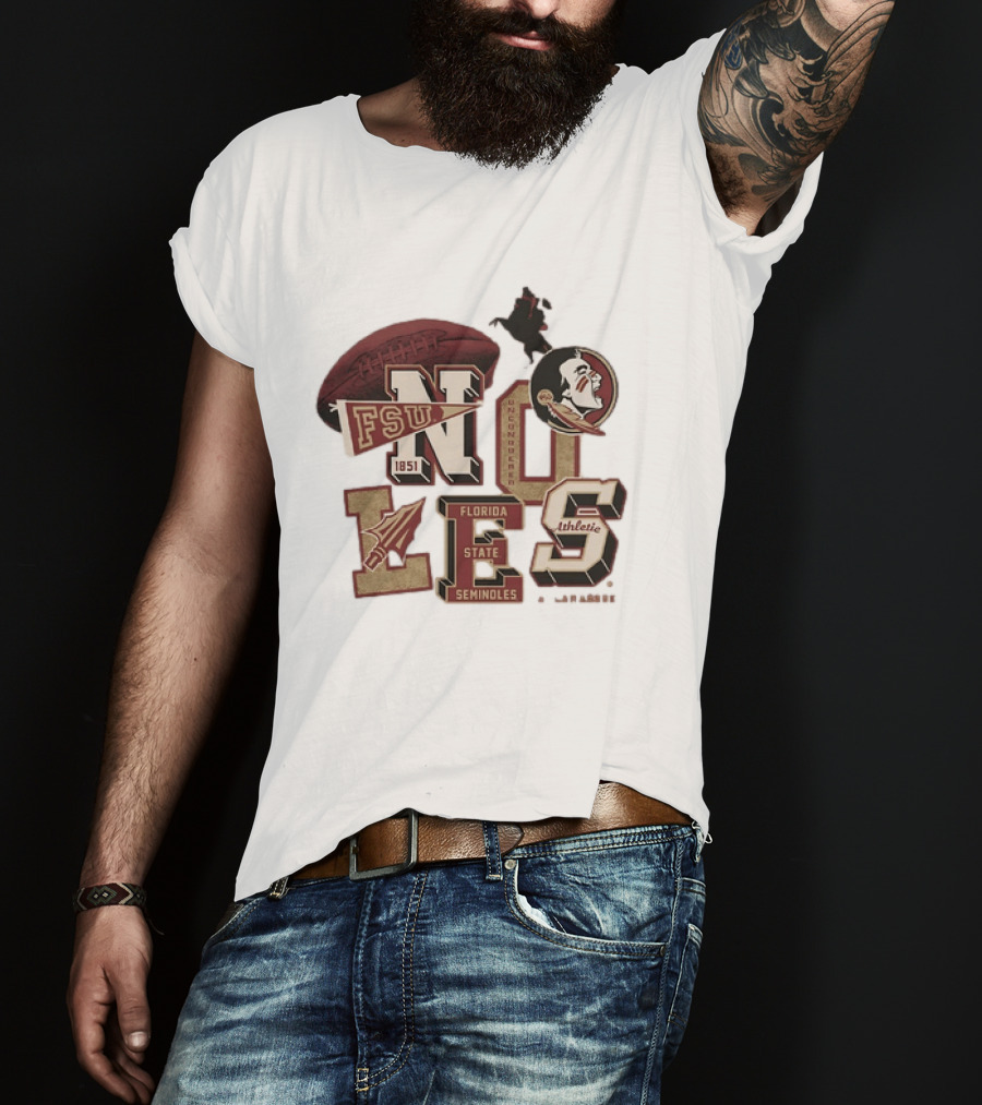 Florida State Seminoles Unconquered 1851 FSU Athletic Flo Grown Original T-Shirt