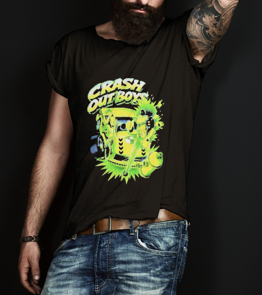 Adrien Broner Crash Out Boys Reven Brand Explosive Cartoon Car Scene T-Shirt
