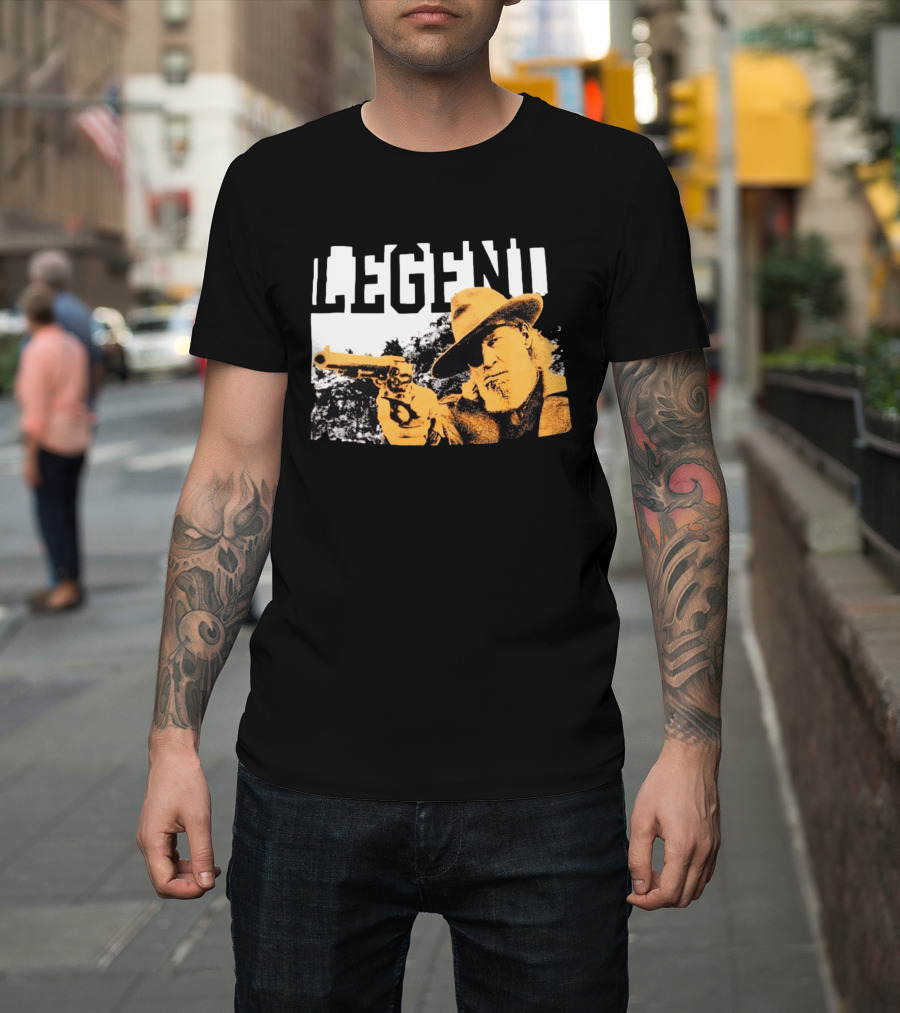 Legend Clint Eastwood Pointing Revolver T-Shirt
