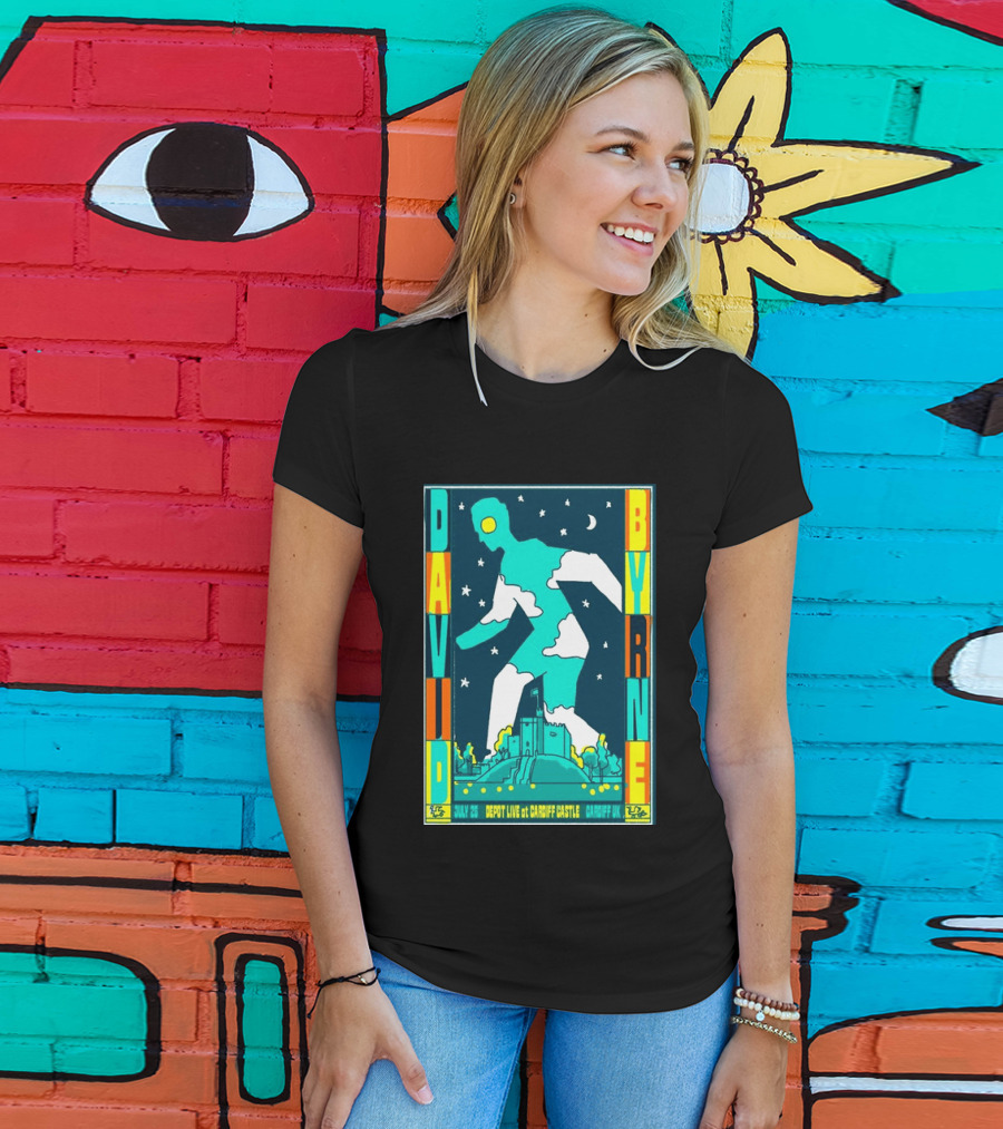 David Byrne Depot Live Cardiff Castle July 26 2026 Cardiff UK Show T-Shirt