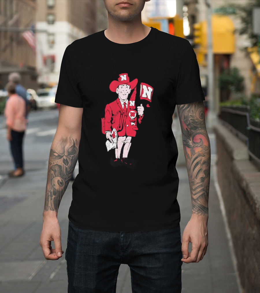 Nebraska Cornhuskers Herbie Husker Vintage Distressed T-Shirt