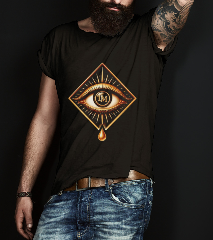 DM Luxury Brand Divine Moodwear Eye Symbol Minimalist T-Shirt