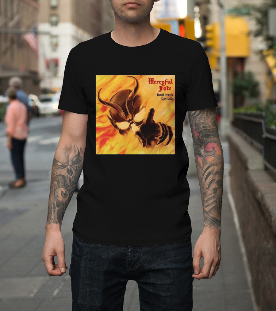 Mercyful Fate Don't Break The Oath Devil Horns Flame T-Shirt