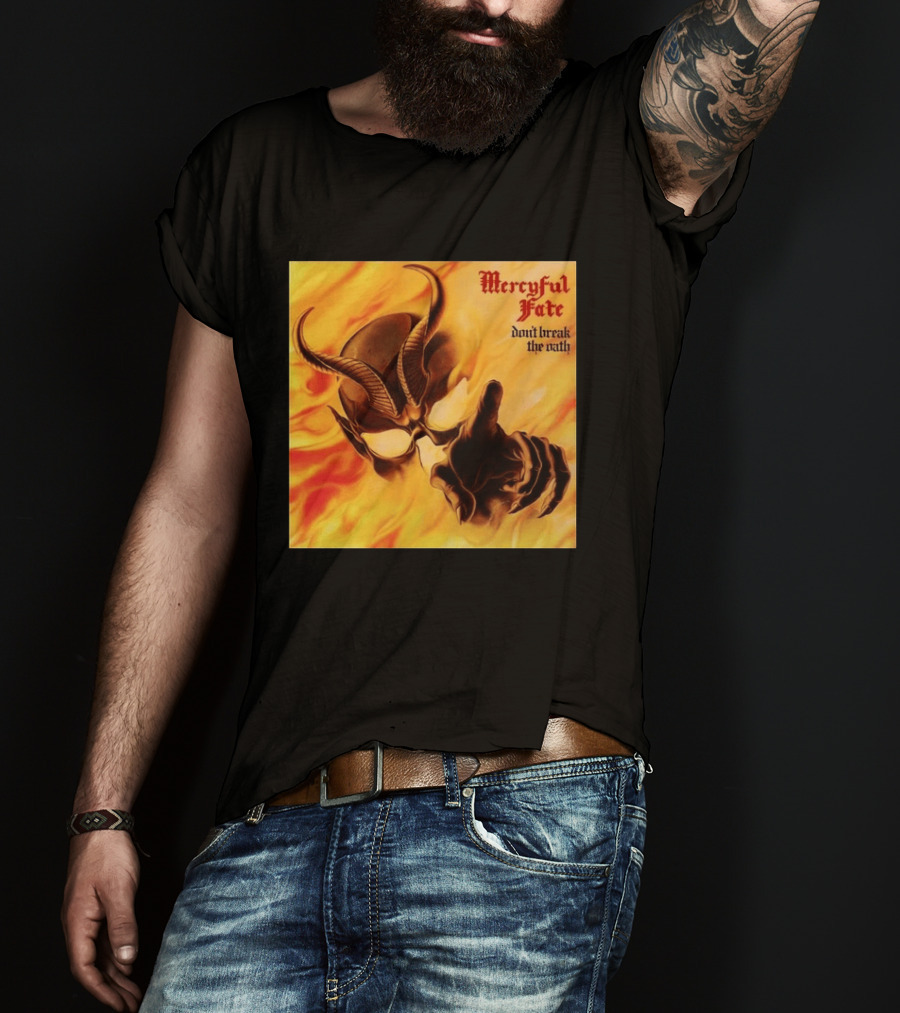 Mercyful Fate Don't Break The Oath Devil Horns Flame T-Shirt