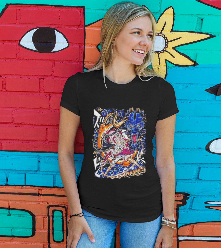 Monkey D Luffy Gear 5 Vs Kaido Epic One Piece Anime Manga Battle Scene T-Shirt