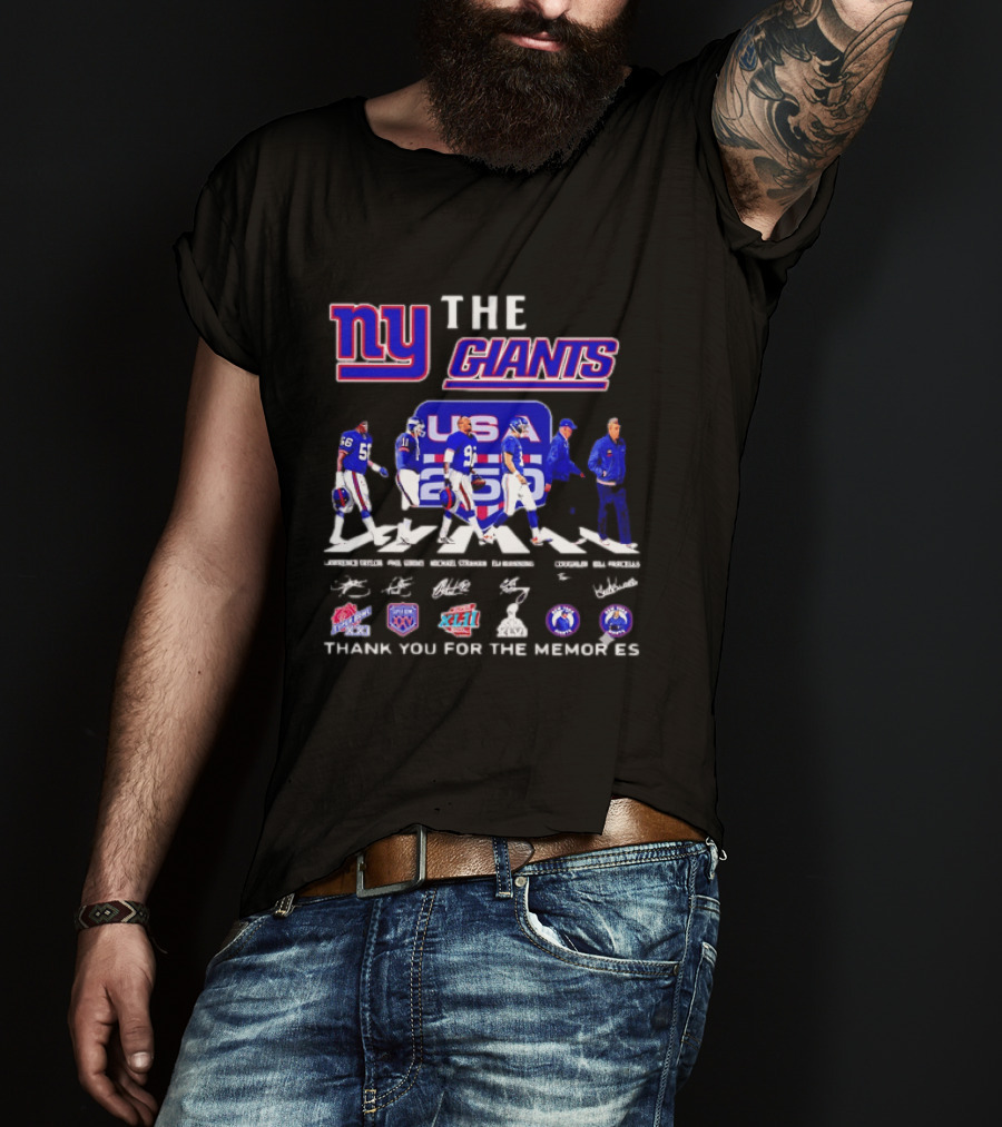 New York Giants US Legends Thank You For The Memories T-Shirt