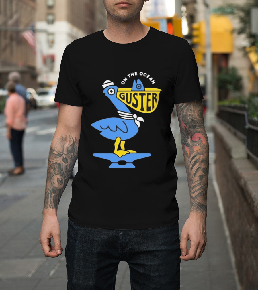 Pelican Guster On The Ocean Sailor Hat T-Shirt