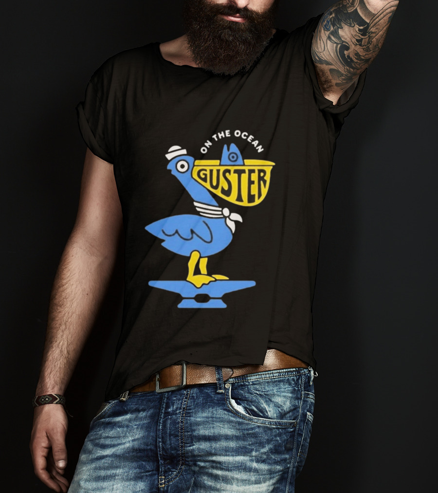 Pelican Guster On The Ocean Sailor Hat T-Shirt