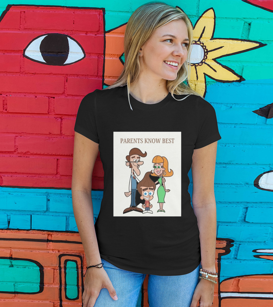 Parents Know Best Jimmy Neutron Timmy Turner Cartoon Mashup T-Shirt