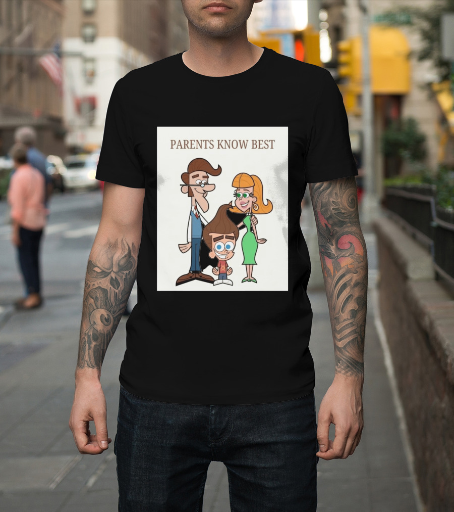 Parents Know Best Jimmy Neutron Timmy Turner Cartoon Mashup T-Shirt