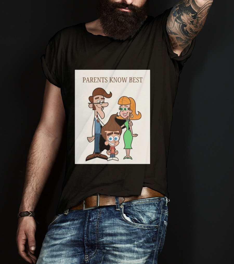 Parents Know Best Jimmy Neutron Timmy Turner Cartoon Mashup T-Shirt