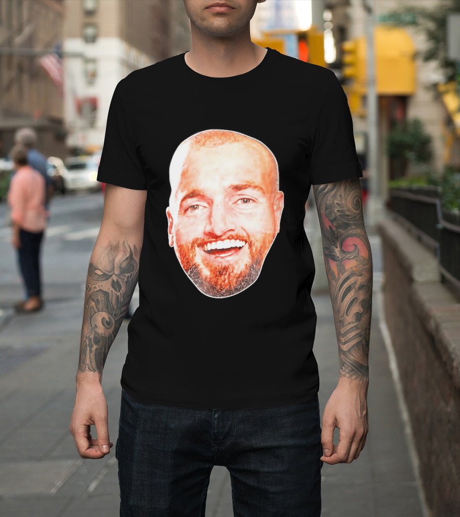 Post Malone Smiling Face Celebrity Image T-Shirt