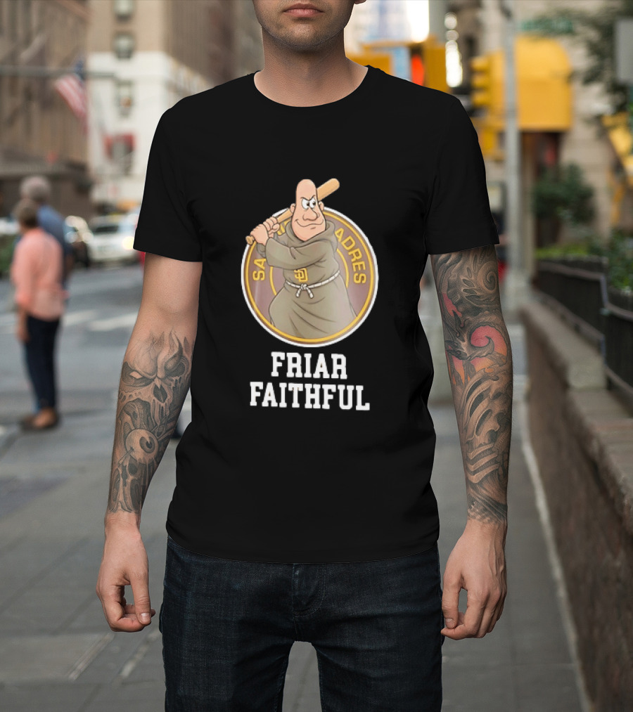 San Diego Padres Friar Faithful Baseball Fan Gear T-Shirt