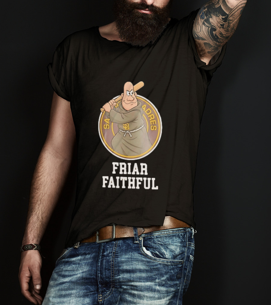 San Diego Padres Friar Faithful Baseball Fan Gear T-Shirt