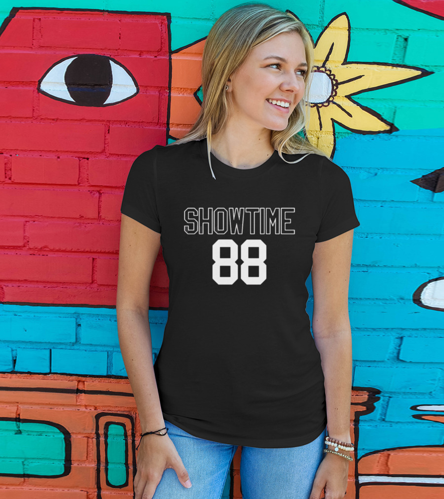 Showtime 88 Jersey Sports Retro Fashion Basketball T-Shirt