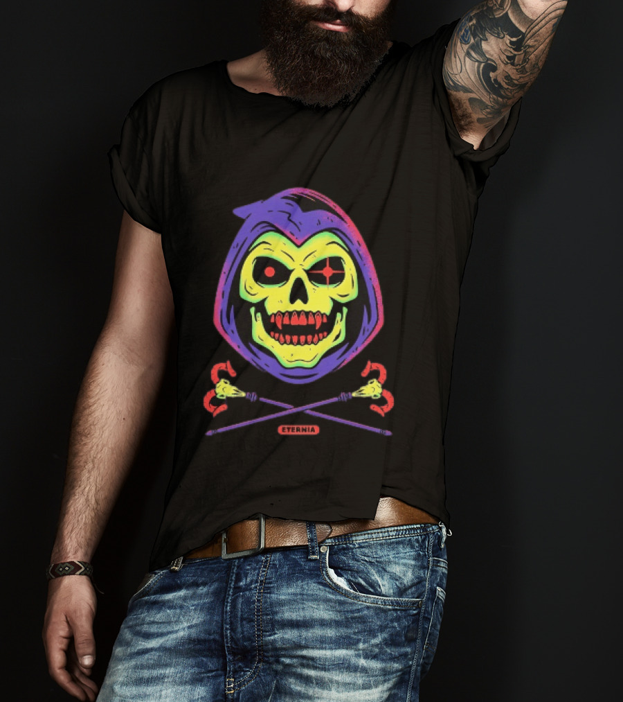 Skeletor Eternia Skull Crossbones Masters Of The Universe T-Shirt