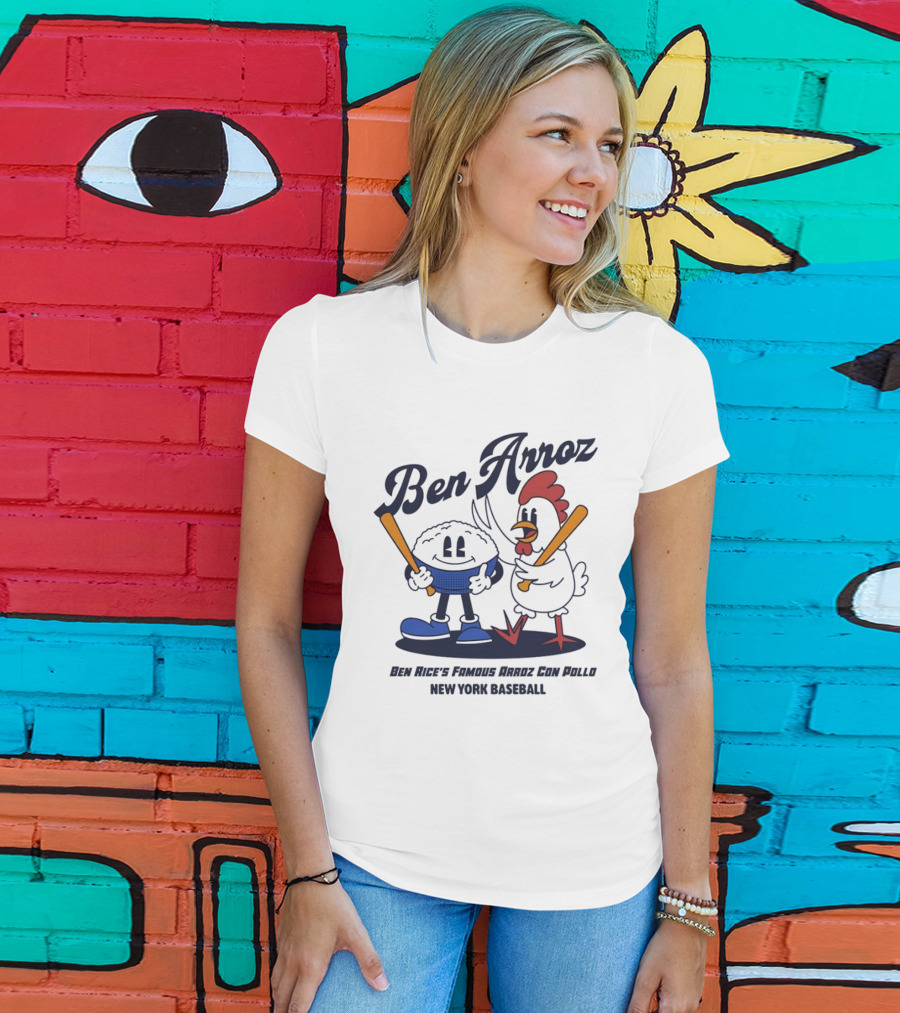 Ben Arroz Ben Rice's Famous Arroz Con Pollo New York Baseball T-Shirt