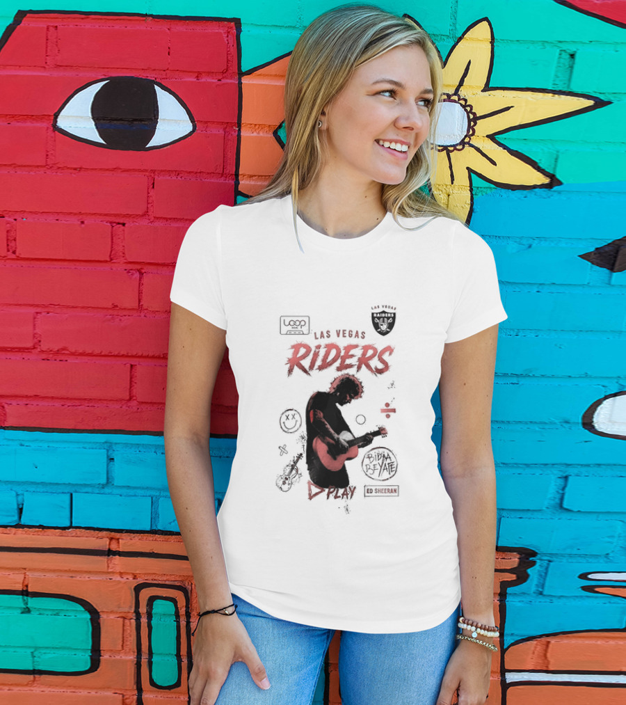 Las Vegas Riders Ed Sheeran Raiders Collage T-Shirt
