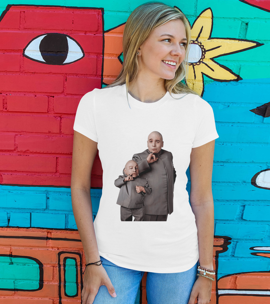 Dr Evil And Mini Me Iconic Duo Mike Myers Verne Troyer T-Shirt