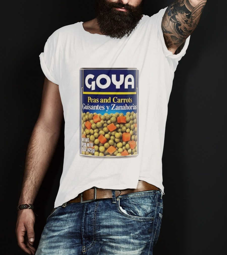 Goya Peas And Carrots Guisantes Y Zanahorias 15 Oz 425 G Canned Vegetable Mix T-Shirt