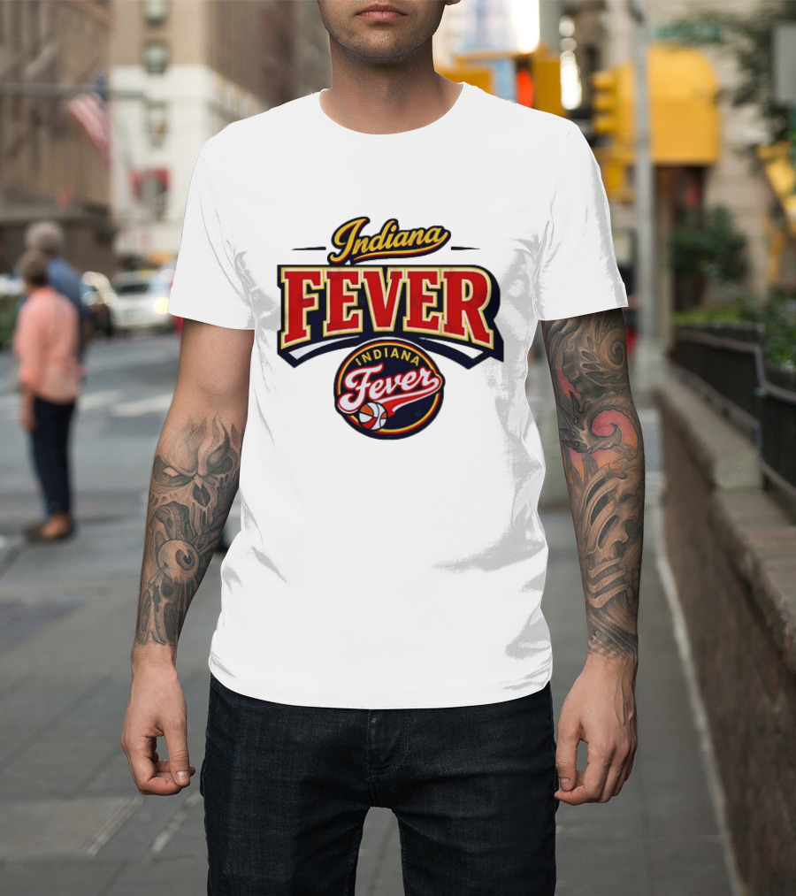 Indiana Fever WNBA Basketball Team Logo Historic T-Shirt