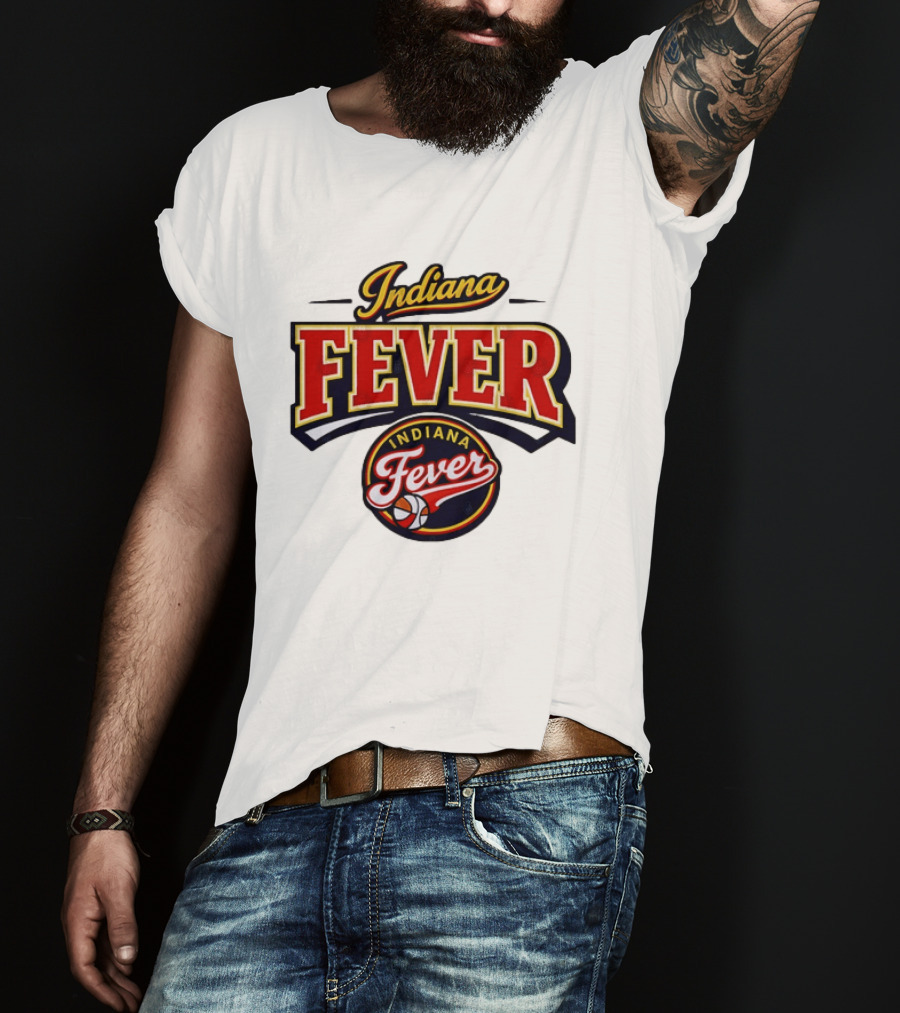 Indiana Fever WNBA Basketball Team Logo Historic T-Shirt