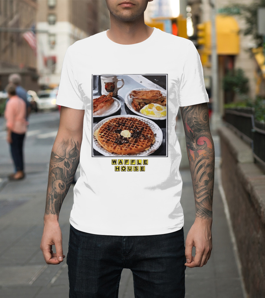 Onward Reserve Waffle House Breakfast Waffle Eggs Bacon T-Shirt