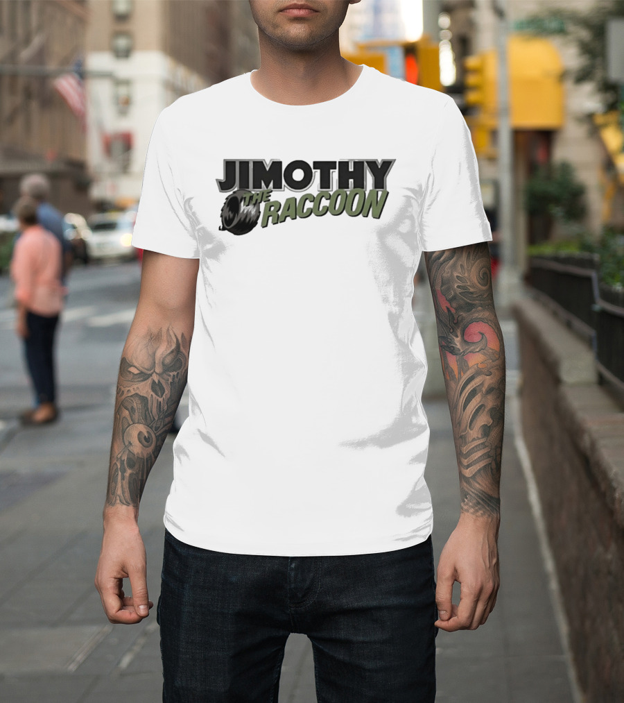 Jimothy The Raccoon Tire T-Shirt
