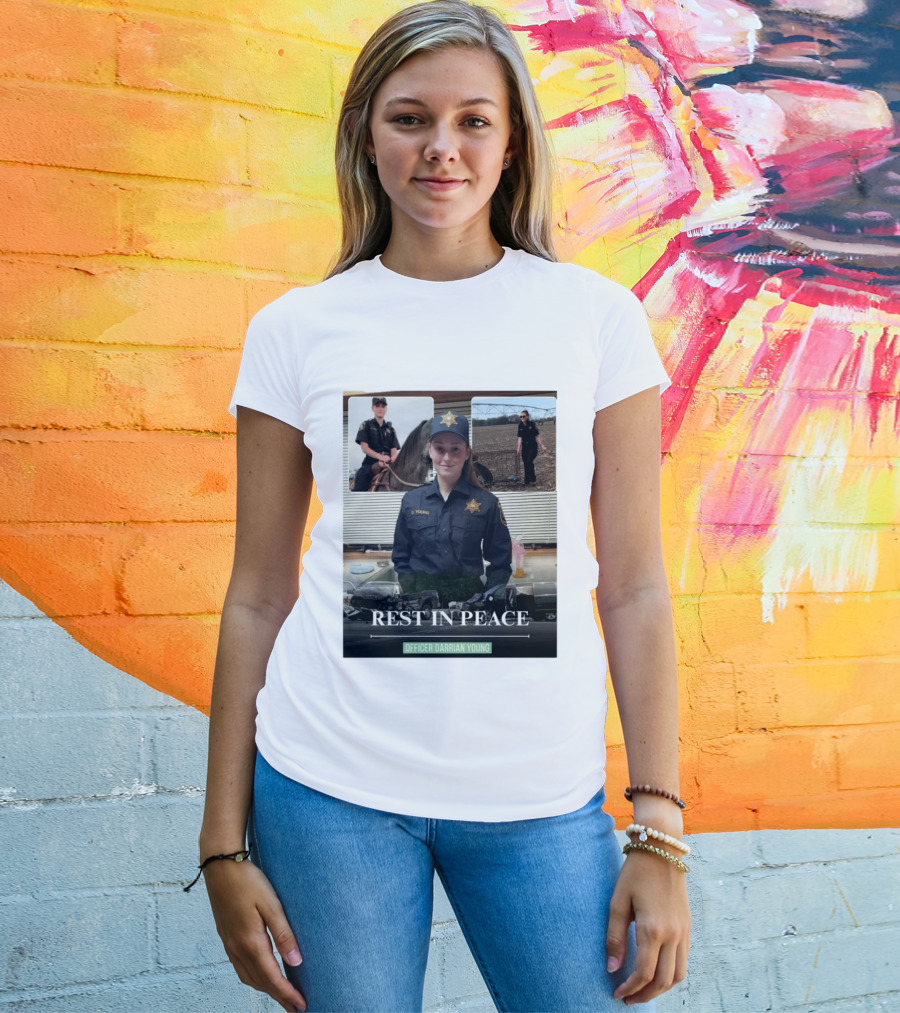 Rest In Peace Officer D. Young Memorial T-Shirt