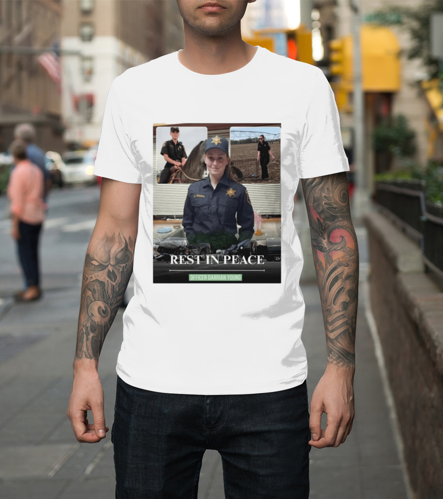 Rest In Peace Officer D. Young Memorial T-Shirt