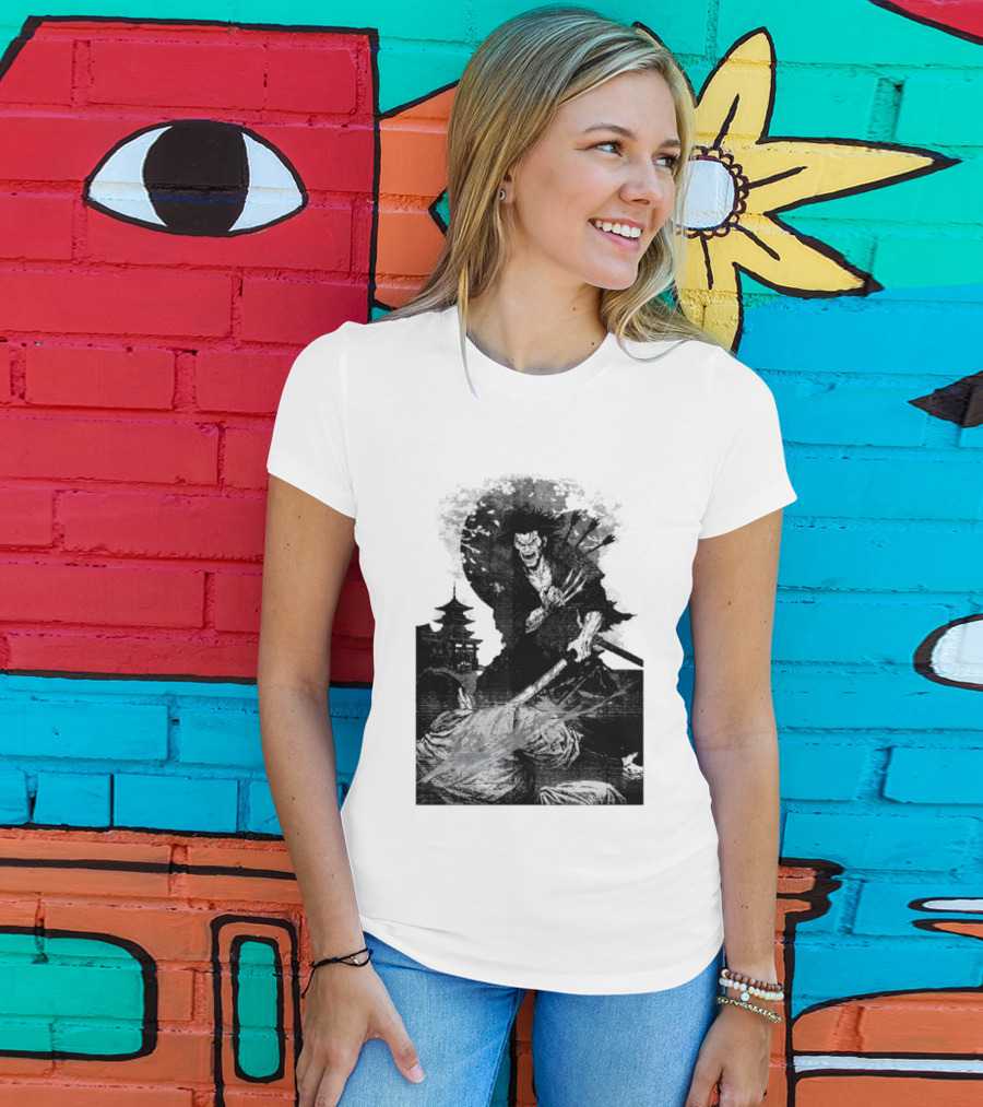 Wolverine Logan Marvel Comics Samurai Japan Sakura Cherry Blossoms Battling Warrior Scene T-Shirt