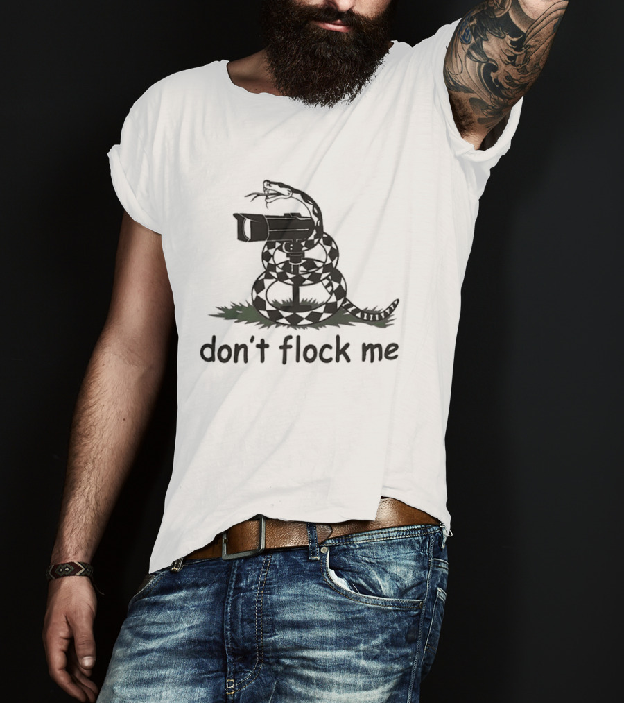 Snake Don't Flock Me Don't Tread On Me 2026 Coiled Gun T-Shirt