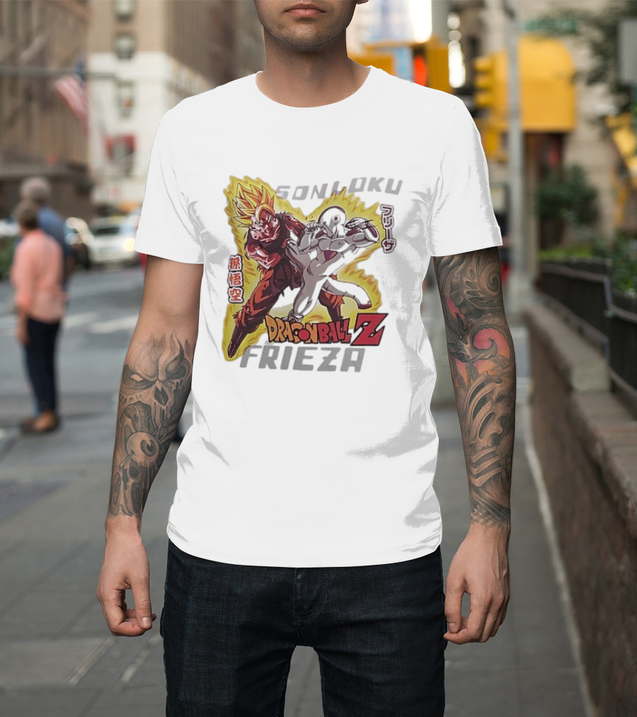 Son Goku Frieza Dragon Ball Z Anime Showdown T-Shirt