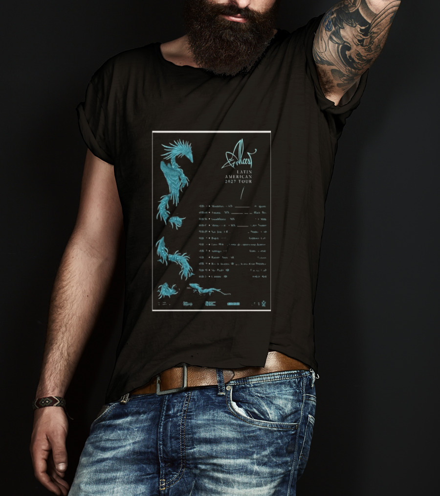 Alcest Latin American Tour 2027 Dates And Locations With Mythical Dragon T-Shirt