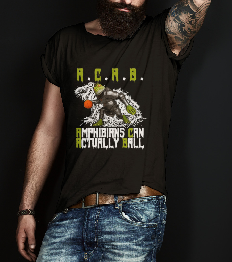 Firehouse 666 Store Acab Amphibians Can Actually Ball Frog Mallet T-Shirt
