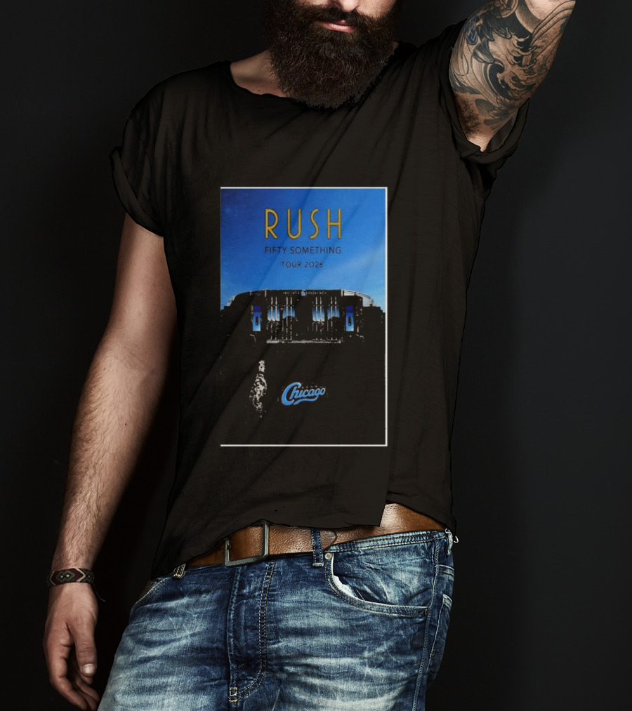 RUSH Fifty Something Tour 2026 Chicago Stadium T-Shirt
