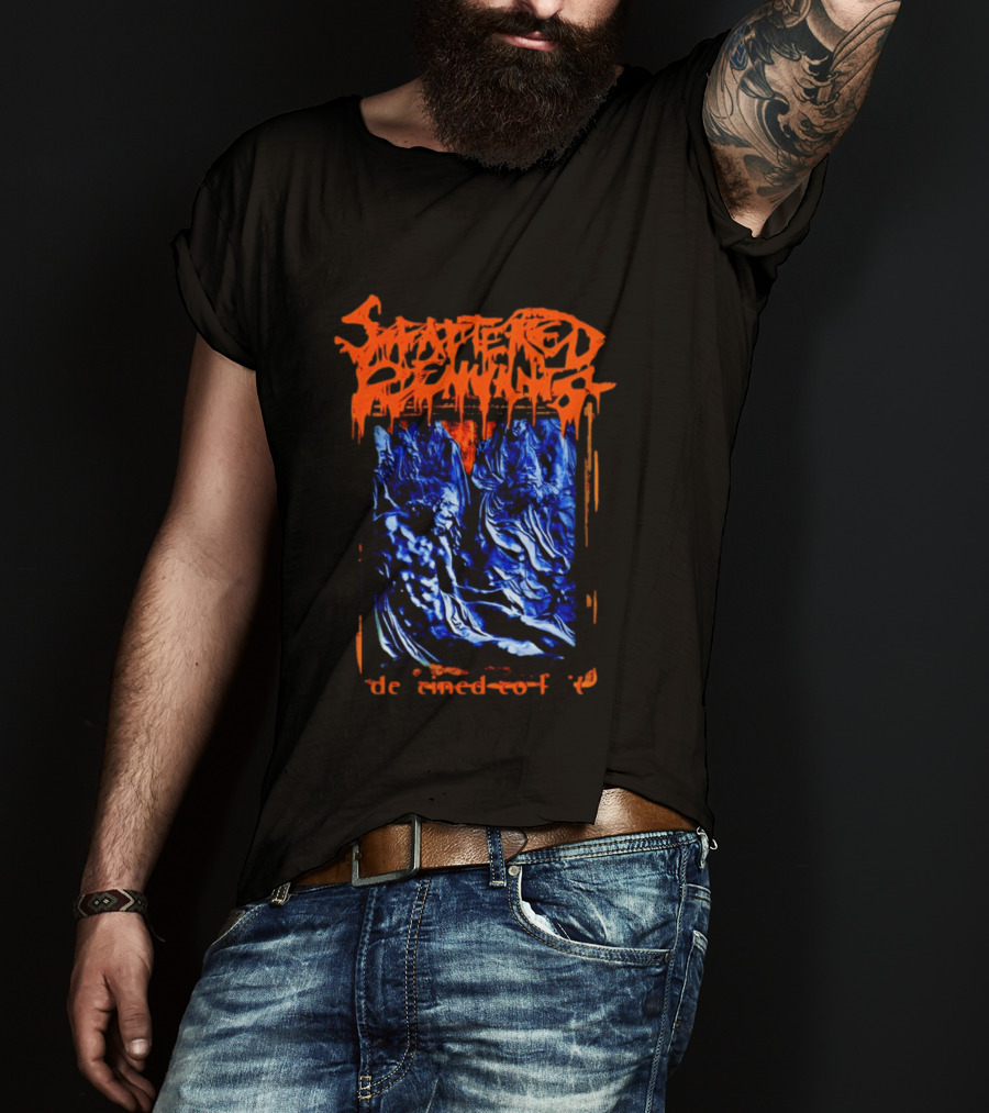 Scattered Remnants Destined To Fail Death Metal Album Cover T-Shirt