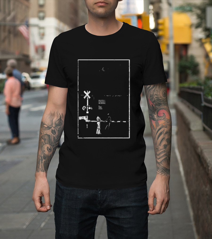 Jack White Essex Junction VT July 15 2026 Railroad Crossing Scene T-Shirt