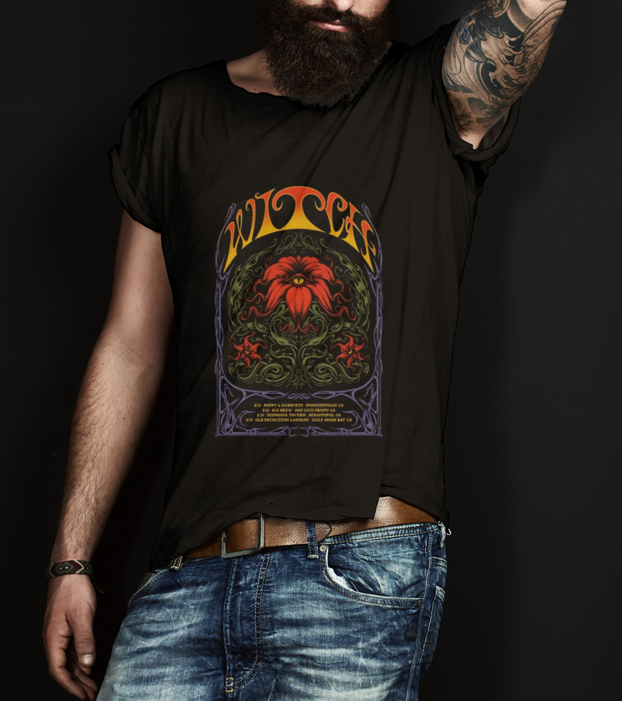 Witch California 2026 Tour Pioneertown San Luis Obispo Sebastopol Half Moon Bay T-Shirt