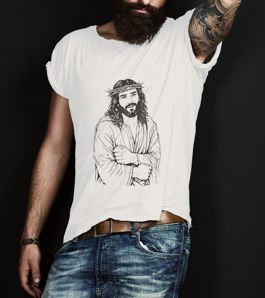 Jesus UFC Dustin Poirier Meme Sketch T-Shirt
